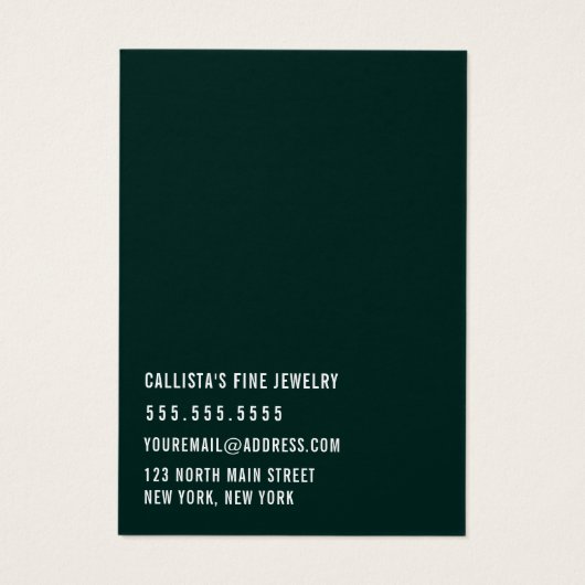 Carte d'affichage Cursive de la Forêt-Noire simple (Dos)