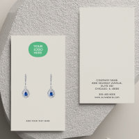 Carte d'affichage d'ajout de logo clair à oreilles