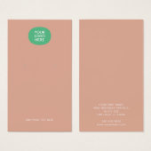 Carte d'affichage d'ajout de logo et d'oreilles (Devant & derrière)