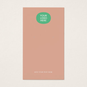 Carte d'affichage d'ajout de logo et d'oreilles