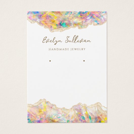 Carte d'affichage de bijoux de conception optique (Devant)