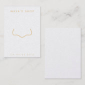 Carte d'affichage de bijoux de perçage de nez (Devant / Derrière)