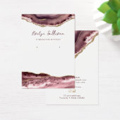 Carte d'affichage de bijoux en agate de mauve (Bureau)