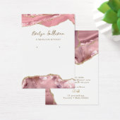 Carte d'affichage de bijoux en agate rose (Bureau)