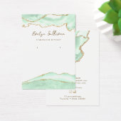 Carte d'affichage de bijoux en agate vert de mer (Bureau)