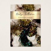 Carte d'affichage de bijoux en aquarelle verte (Devant)