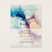 Carte d'affichage de bijoux en feuille d'aquarelle (Dos)