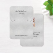 Carte d'affichage de bijoux en métal argenté (Bureau)