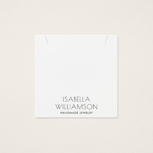 Carte d'affichage de bijoux minimaliste moderne (Devant)