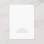 Carte d'affichage de bijoux personnalisées Gras (Dos)