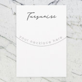 Carte d'affichage de bijoux QR Code