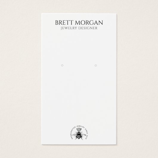Carte d'affichage de bijoux Queen Bee Earring (Devant)