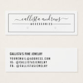 Carte d'affichage de bordure en noir blanc (Devant & derrière)