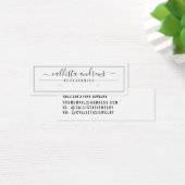 Carte d'affichage de bordure en noir blanc (Bureau)