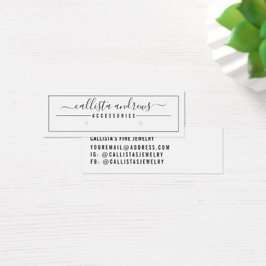 Carte d'affichage de bordure en noir blanc (Bureau)