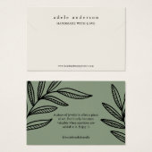 Carte d'affichage de bracelet de joaillerie Terre  (Devant & derrière)