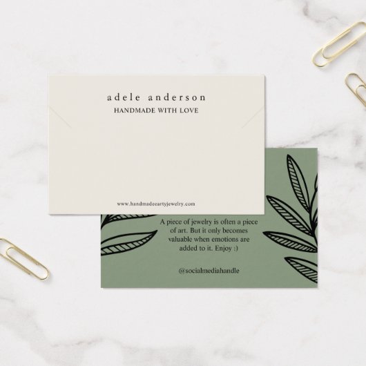 Carte d'affichage de bracelet de joaillerie Terre  (Bureau)