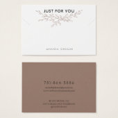 Carte d'affichage de bracelet Earl Branche moderne (Devant & derrière)