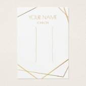 Carte d'affichage de bracelet géométrique or (Devant)