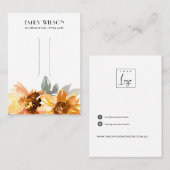 CARTE D'AFFICHAGE DE CLIP D'AUTOMNE DE L'AUTOMNE D (Devant / Derrière)