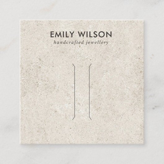 CARTE D'AFFICHAGE DE CLIP DE CHEVEUX EN STUCCO BLA (Devant)