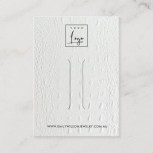 CARTE D'AFFICHAGE DE CLIP EN CUIR BLANC