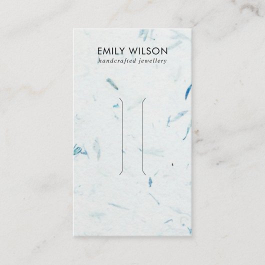 CARTE D'AFFICHAGE DE CLIP EN PAPIER AQUA PETAL (Devant)