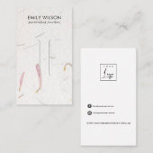 CARTE D'AFFICHAGE DE CLIP EN PAPIER BLANC (Devant / Derrière)