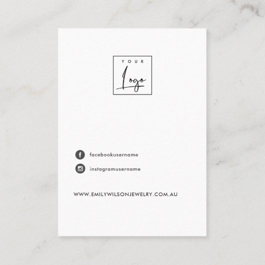 CARTE D'AFFICHAGE DE CLIP EN PAPIER BLANC EN PÉTAL (Dos)