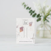 CARTE D'AFFICHAGE DE CLIP EN PAPIER PETAL ROSE (Debout devant)