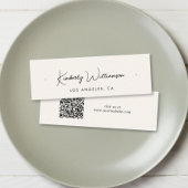 Carte d'affichage de code QR chic Script