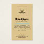 Carte d'affichage de collier - Design Abstrait de  (Dos)