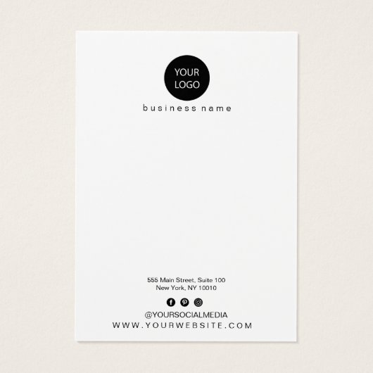 Carte d'affichage de conception de branches (Dos)