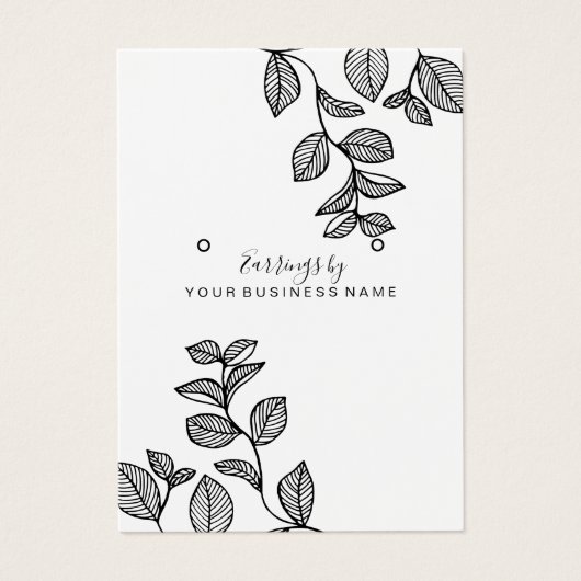 Carte d'affichage de conception de branches (Devant)