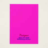 Carte d'affichage de conception rose-chaud Candy (Dos)