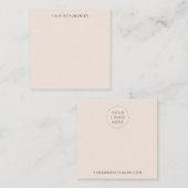 Carte d'affichage de couleur blanche (Devant / Derrière)