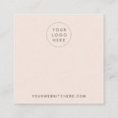 Carte d'affichage de couleur blanche (Dos)