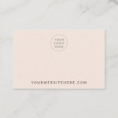 Carte d'affichage de couleur blanche (Dos)