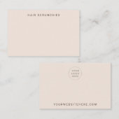 Carte d'affichage de couleur blanche (Devant / Derrière)