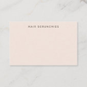 Carte d'affichage de couleur blanche (Devant)