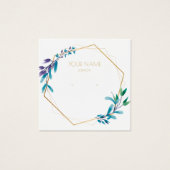 Carte d'affichage de courroie de fleurs d'or géomé (Devant)