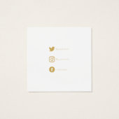 Carte d'affichage de courroie de fleurs d'or géomé (Dos)