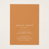 Carte d'affichage de Fleur sauvage rustique (Dos)