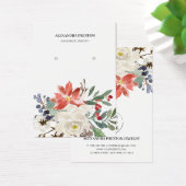 Carte d'affichage de la bijouterie florale de Noël (Bureau)
