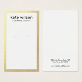 Carte d'affichage de la bordure or (Devant & derrière)