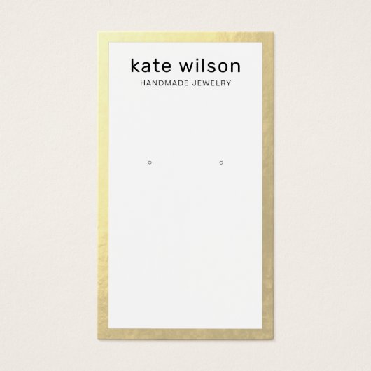 Carte d'affichage de la bordure or (Devant)