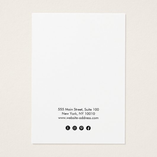 Carte d'affichage de la bordure or (Dos)