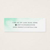 Carte d'affichage de la boucle d'oreille de couleu (Dos)