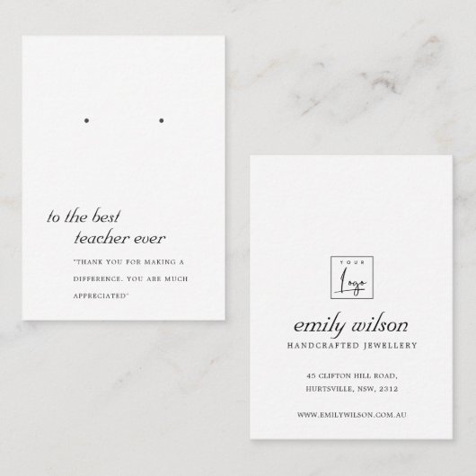 CARTE D'AFFICHAGE DE LA CARTE D'ÉCRAN DE L'ENSEIGN (Devant / Derrière)