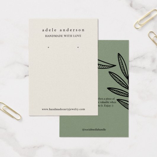 Carte d'affichage de la ceinture de joaillerie Ter (Bureau)